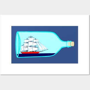 Ship in a Bottle Posters and Art